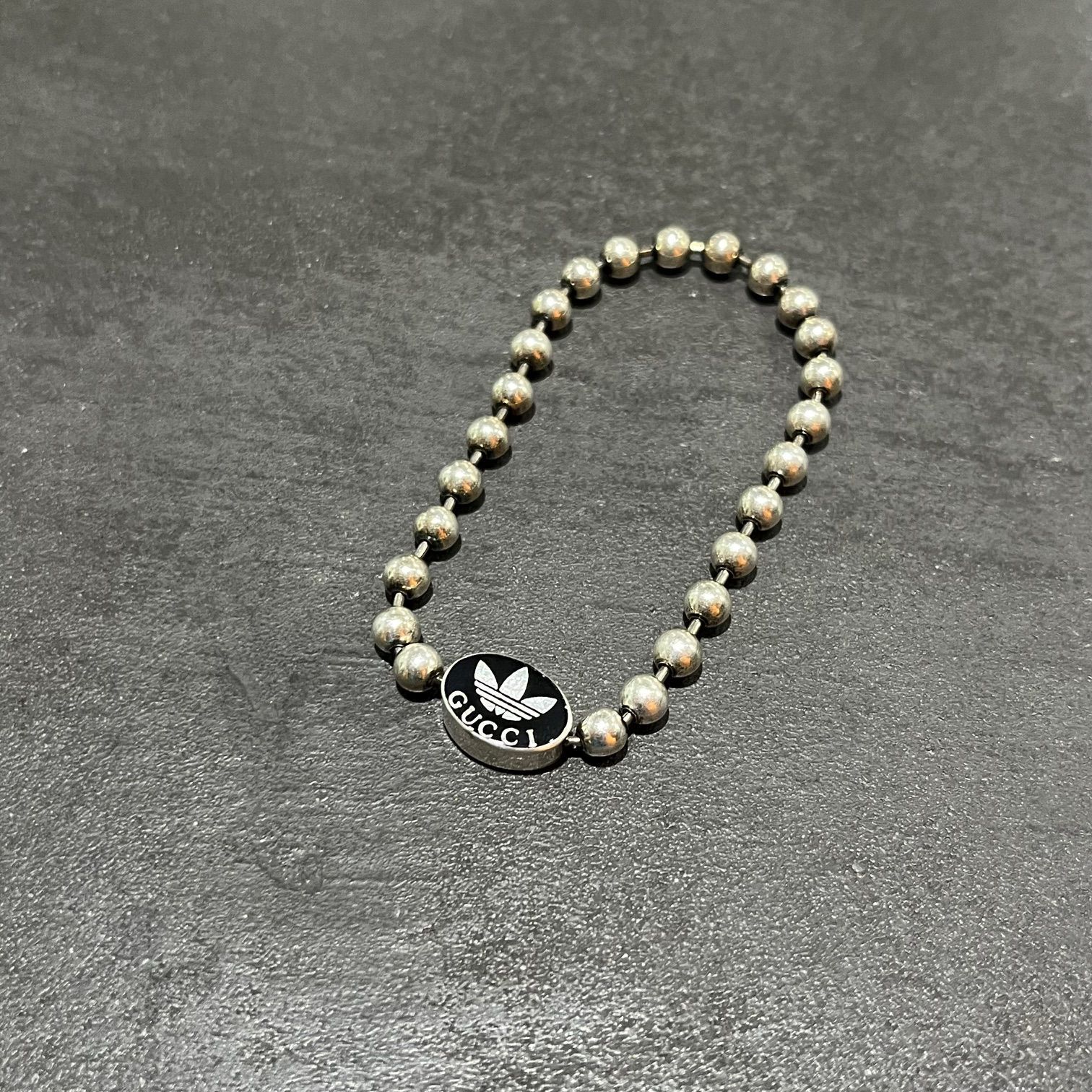 新品 adidas Gucci アディダス コラボ ボールチェーン ブレスレット 