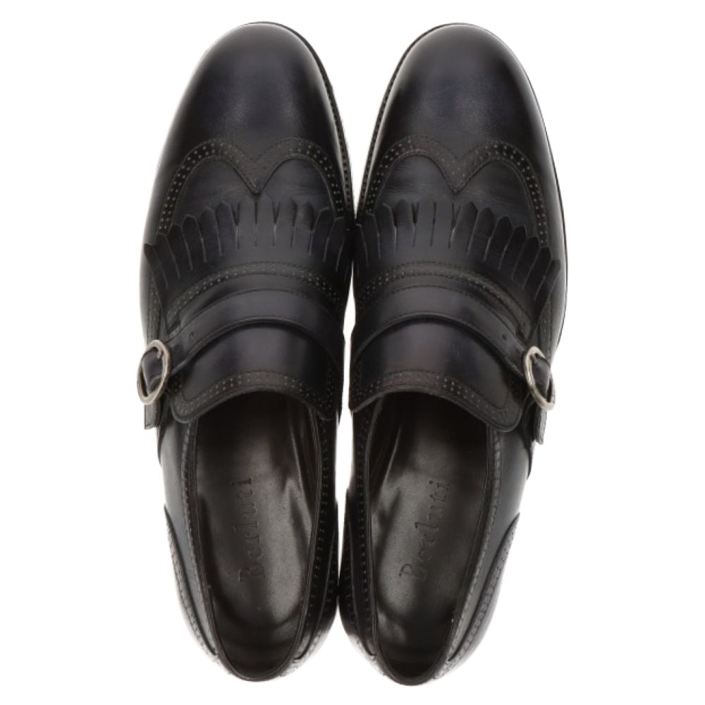 Berluti (ベルルッティ) ウイングチップ キルト付き シングルモンク