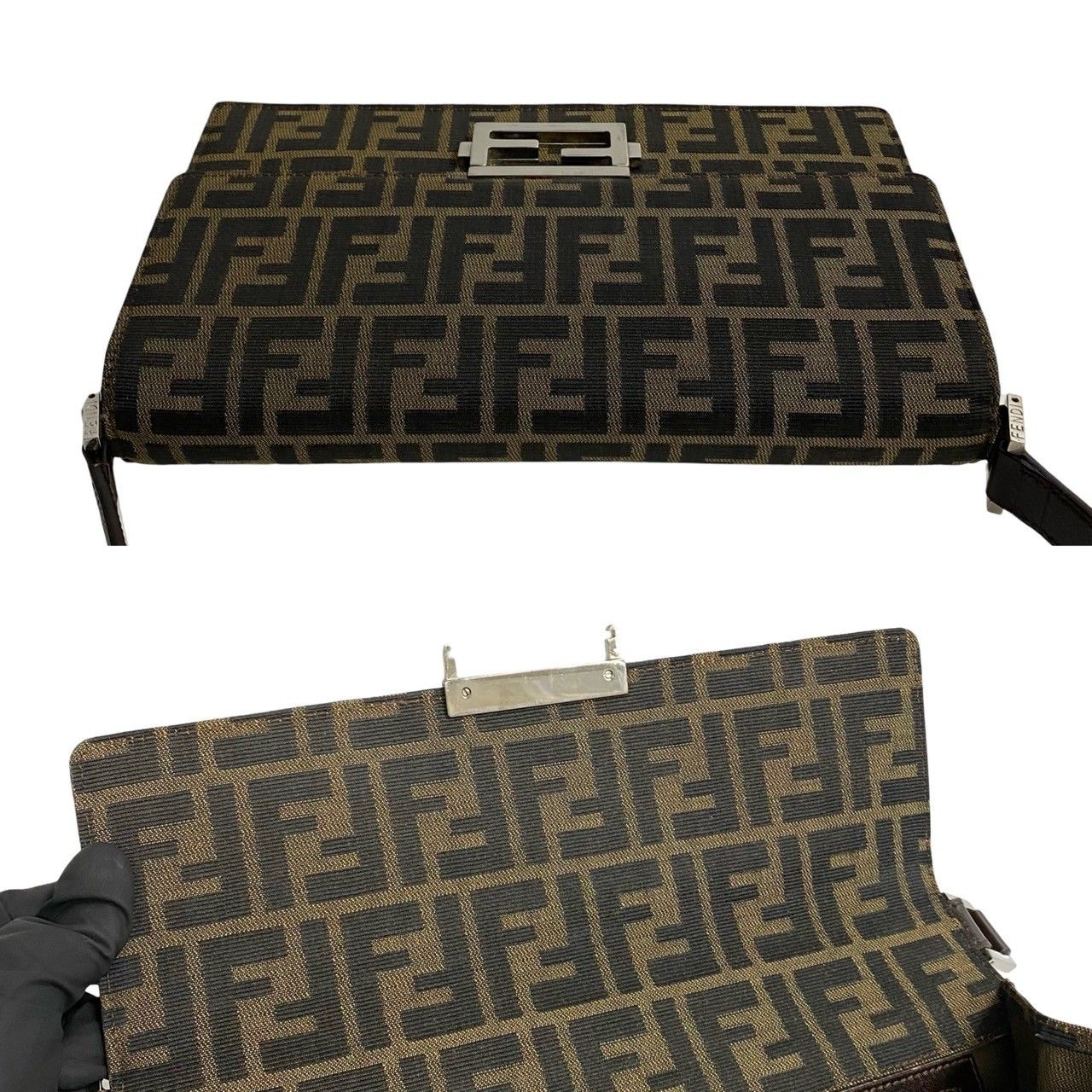 極 美品 FENDI フェンディ ヴィンテージ ズッカ FF ロゴ 総柄