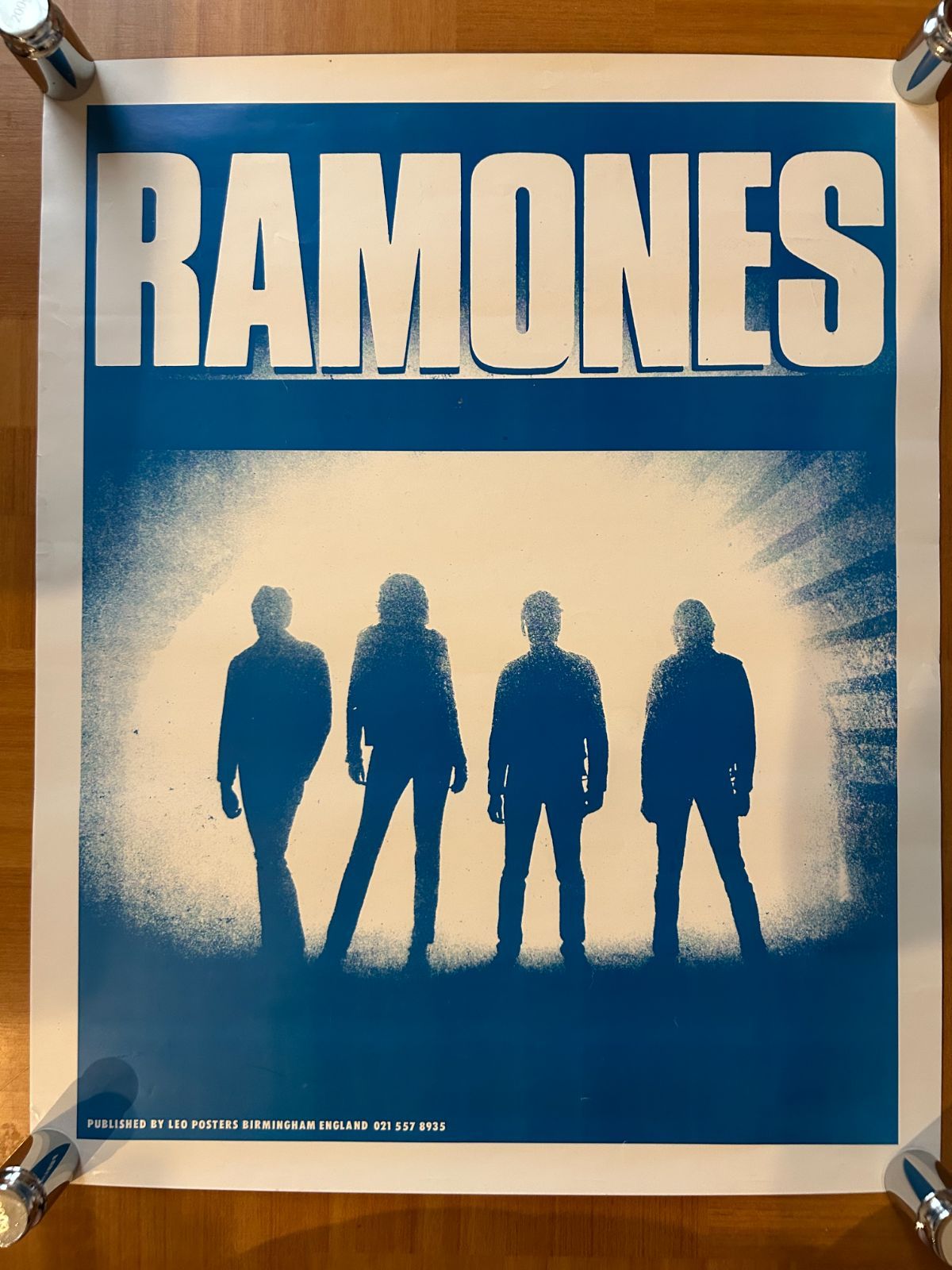 ■超激レア限定■RAMONES_トゥー・タフ・トゥ・ダイ_特大両面ポスター新品 RAMONES / Too Tough to Die 1980年代 オリジナルポスター 410x510mm