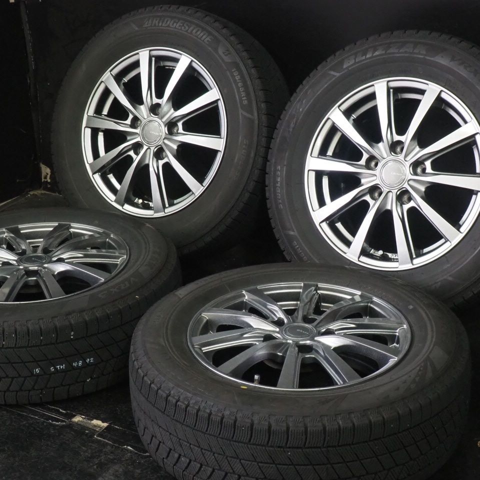 BS VRX3 195/65R15 21年 溝8割