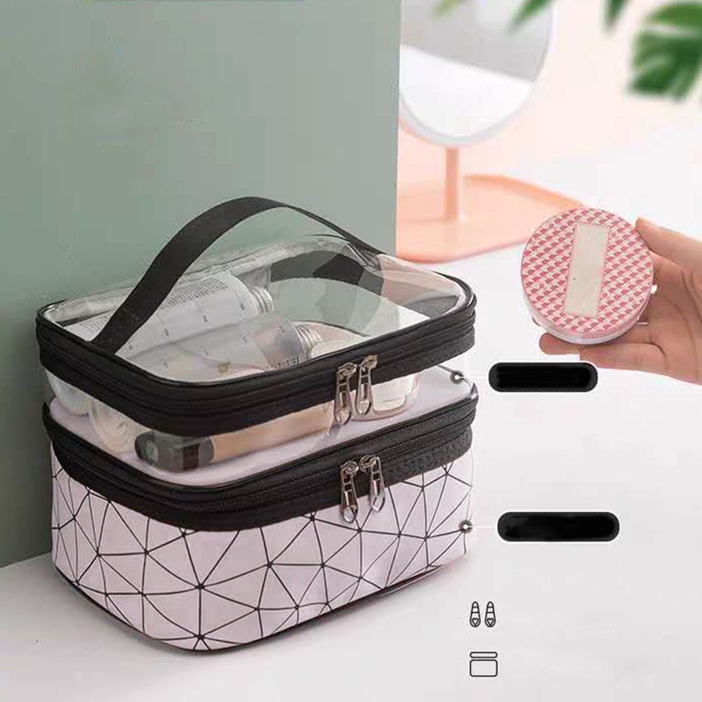 透明メイクボックス 化粧道具ミニポーチ