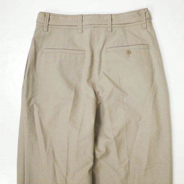 ルメール　lemaire パンツ　21aw ルメール LEMAIRE ワイドパンツ 厚手のウールカシミア グレイ