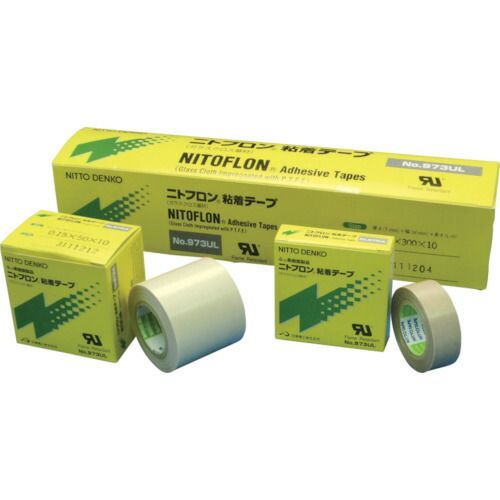 日東 ふっ素樹脂粘着テープ ニトフロン粘着テープ Ｎｏ．９７３ＵＬ ０．１８ｍｍ×５０ｍｍ×１０ｍ