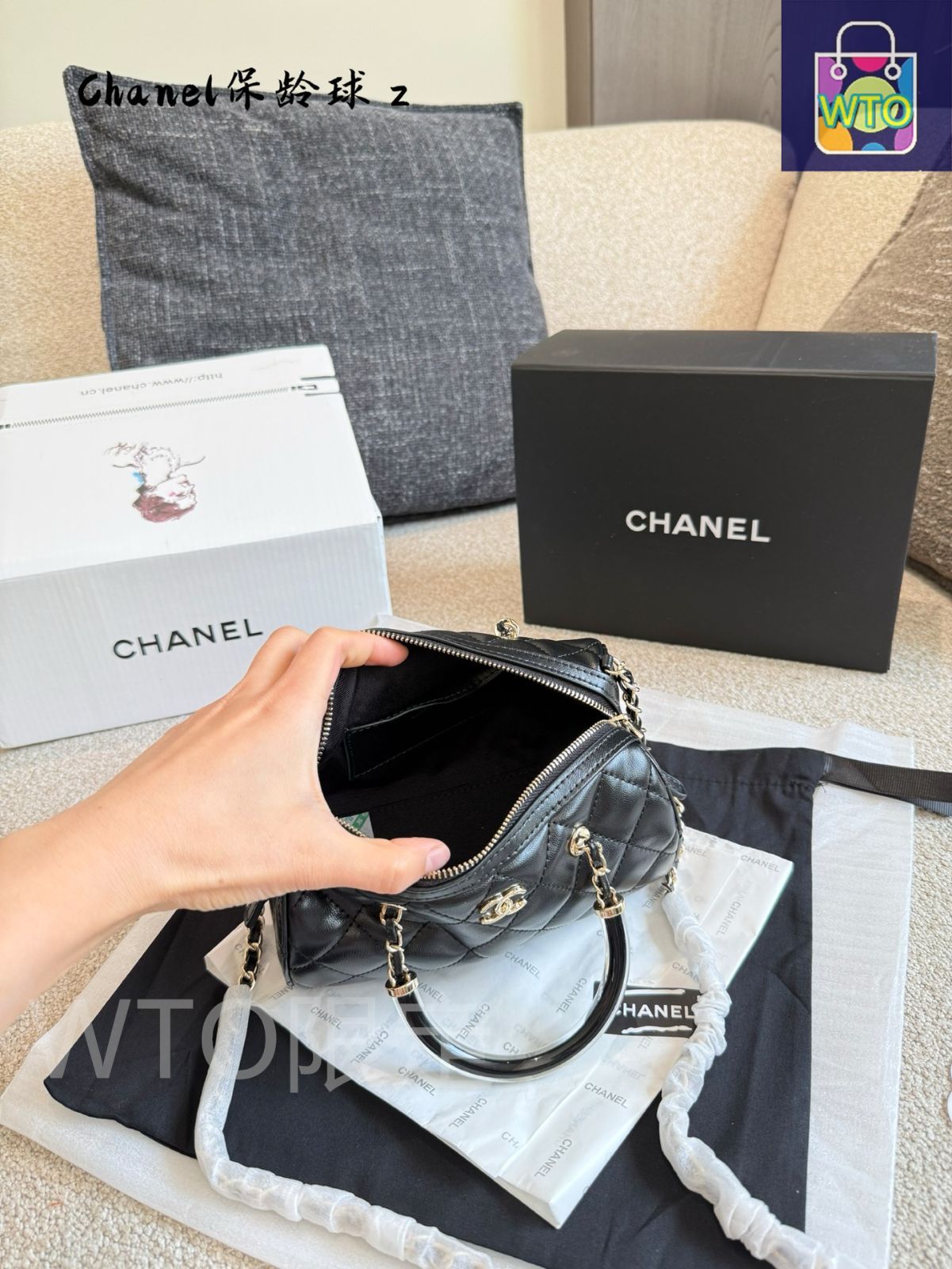 今日特価】Chanel 25C 早春 ボストンミニボウリングバッグ - 25C