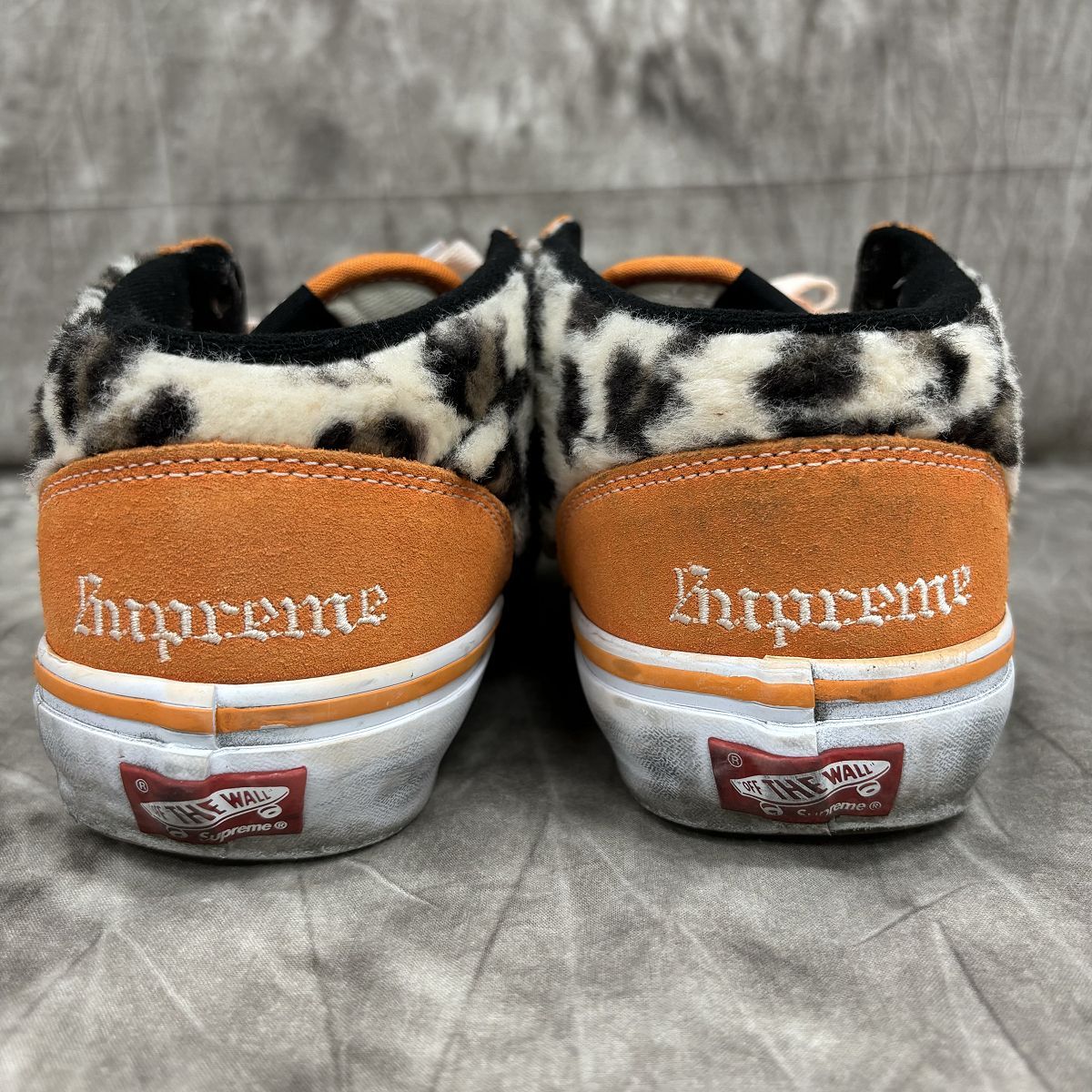 Supreme×VANS/シュプリーム×バンズ【23AW】Leopard Half Cab/レオパード ハーフキャブ オレンジ VN0A5KYAORA/28.0