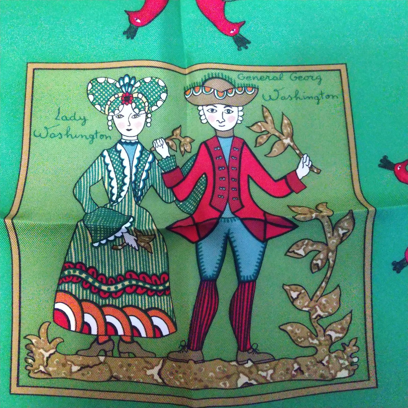 HERMES スカーフ カレ90 シルク EARLY AMERICA - メルカリ