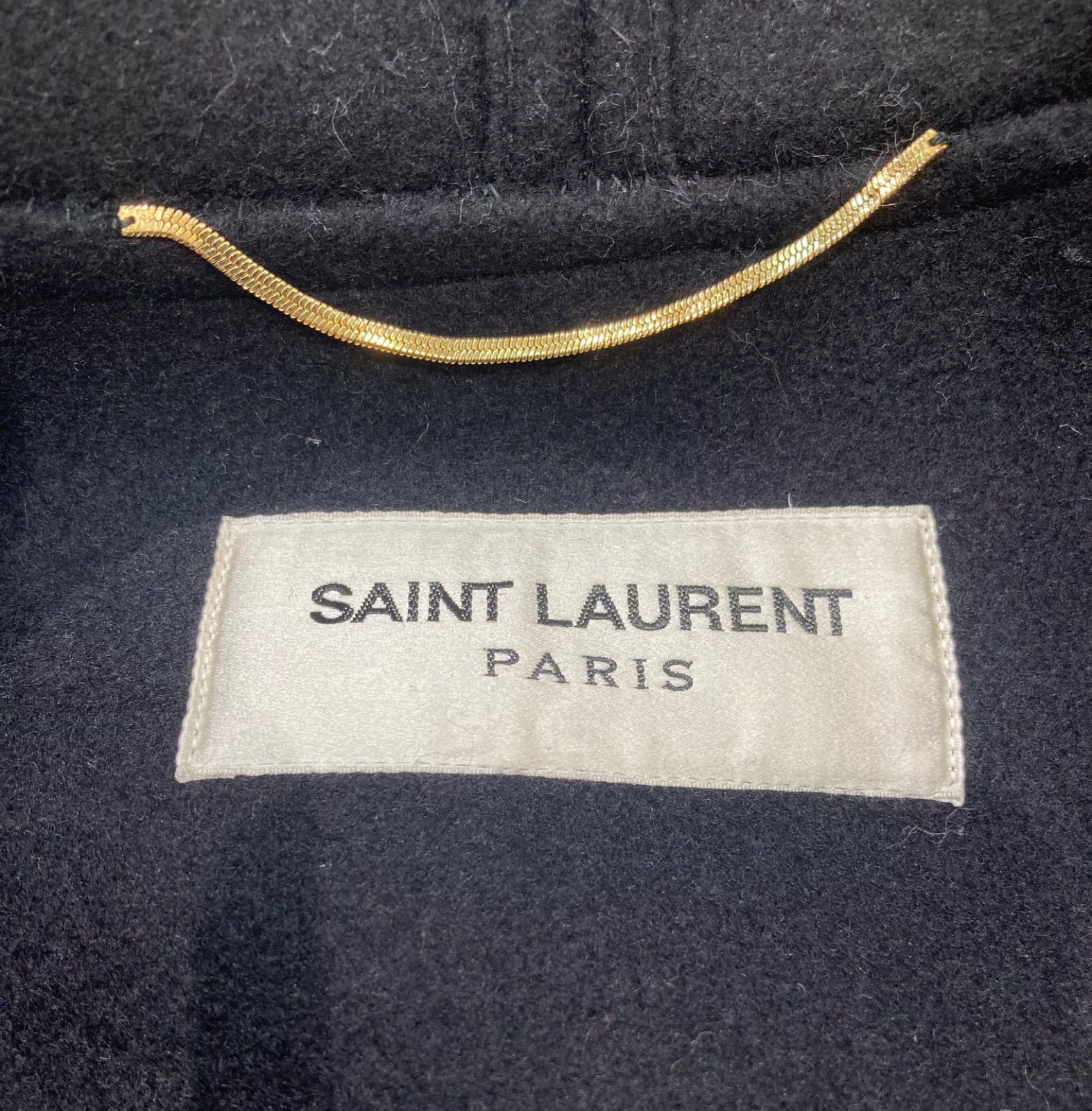 SAINT LAURENT PARISサンローランパリ ダッフルコートサイズF36 ブラック レディース羊毛 レーヨン 綿 - メルカリ