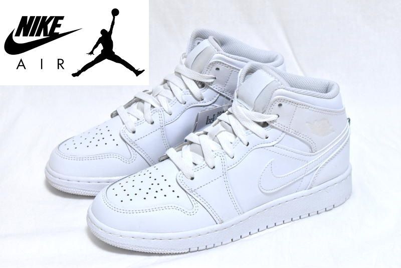 新品 NIKE AIR JORDAN 1 MID GS 22.5cm 554725-136 ナイキ エア 