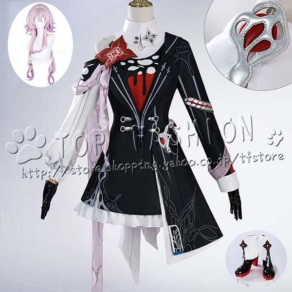 崩壊スターレイル 風 長夜月 記憶三月なのか コスプレ衣装 ウィッグ 靴 道具別売り