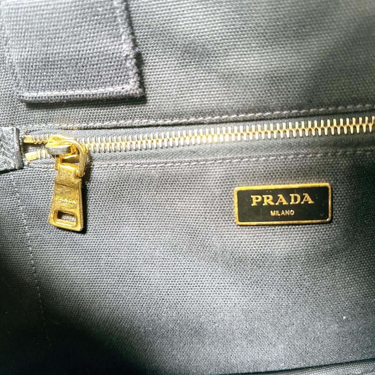 プラダ IBG642 Lサイズ カナパGM トートバッグ PRADA ブラック - メルカリ