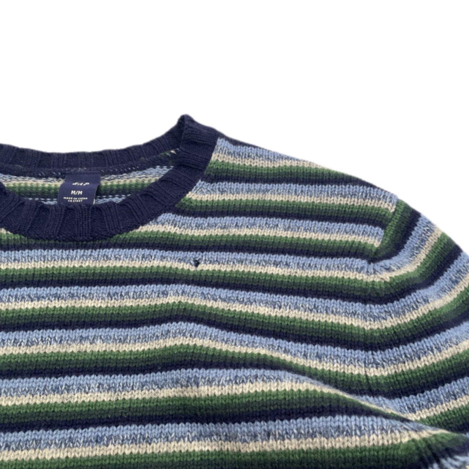 OLD GAP Damage border knit / ボーダー ニット オールドギャップ ギャップ ウール ダメージ ボロ 古着 vintage