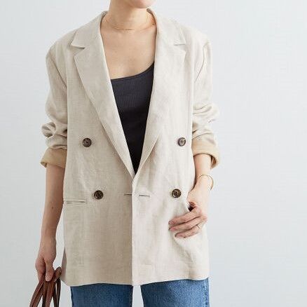 【極美品】ADAM ET ROPE' ルーズダブルブレストジャケット Adam et Rope' - ADAM ET ROPE' ルーズダブルブレストジャケット