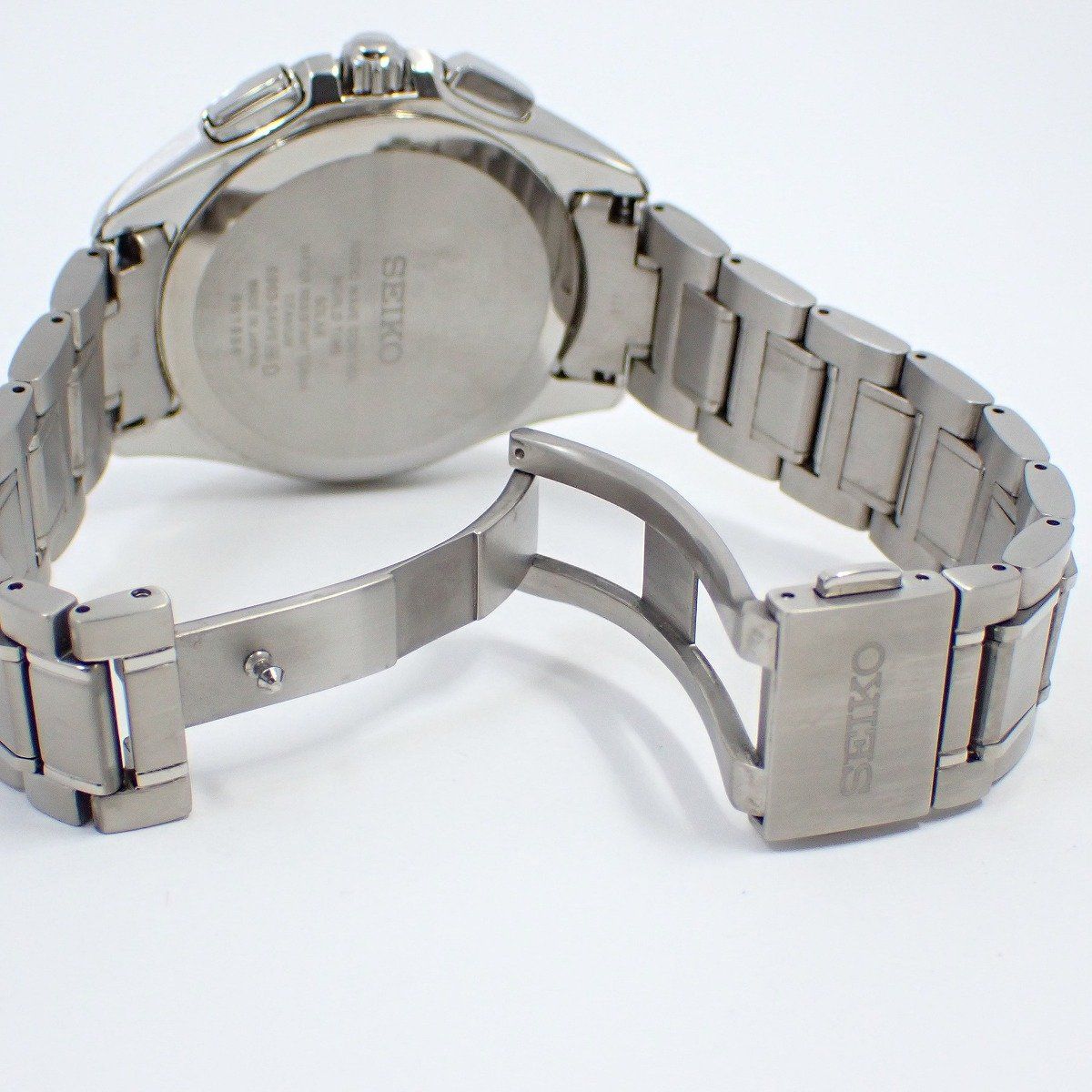 SEIKO セイコーブライツ 電波ソーラー チタン 8B63−OAVO SEIKO