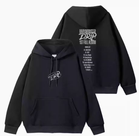 BABYMONSTER ベビモン フーディー パーカー XL black
