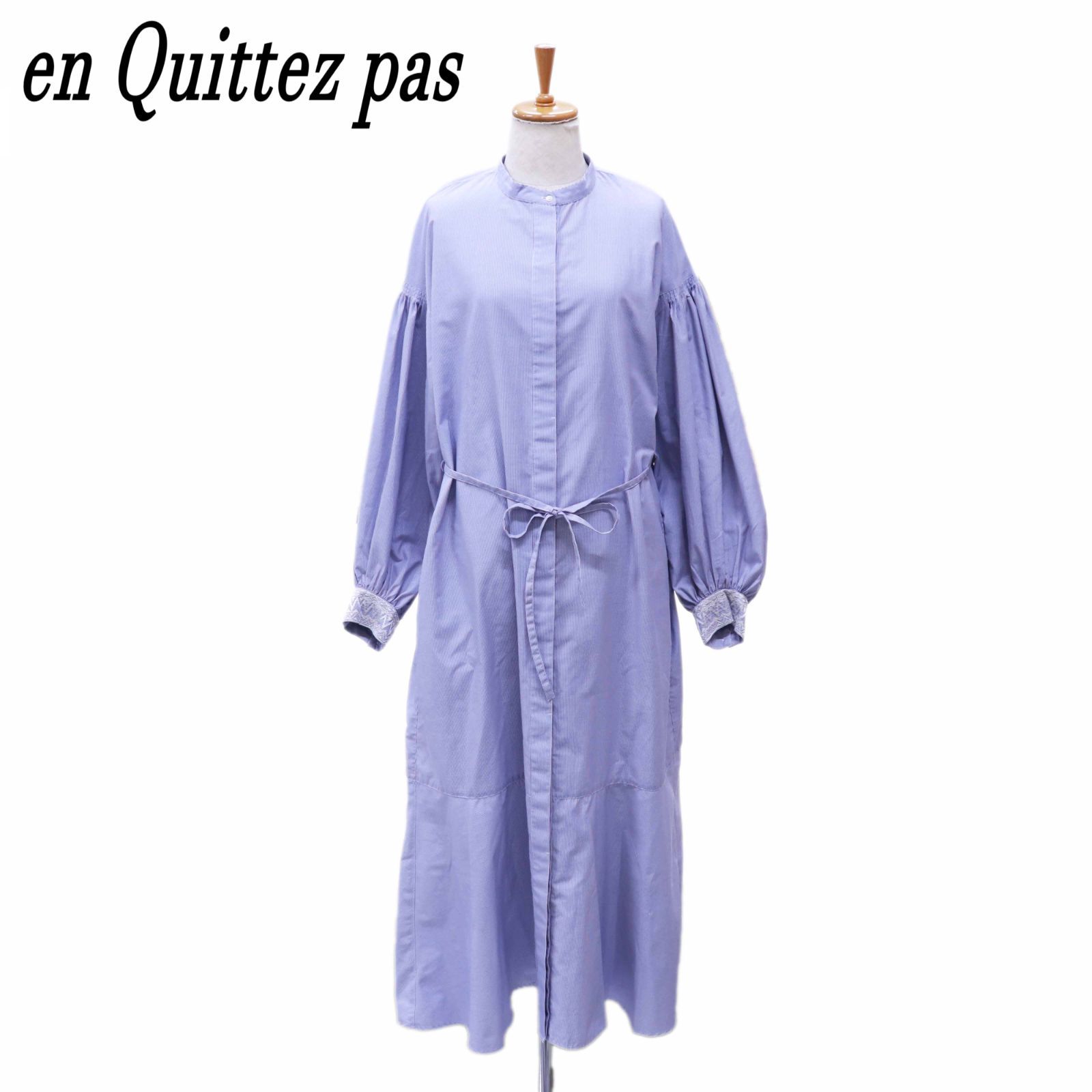 ヌキテパ ストライプシャツワンピース M TRILL掲載】【別注ne Quittez