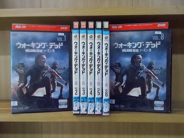20-60代 人気ファッションブランド DVD 計7本set 1～8巻(7巻欠品) シーズン8 ウォーキング・デッド 洋画・外国映画