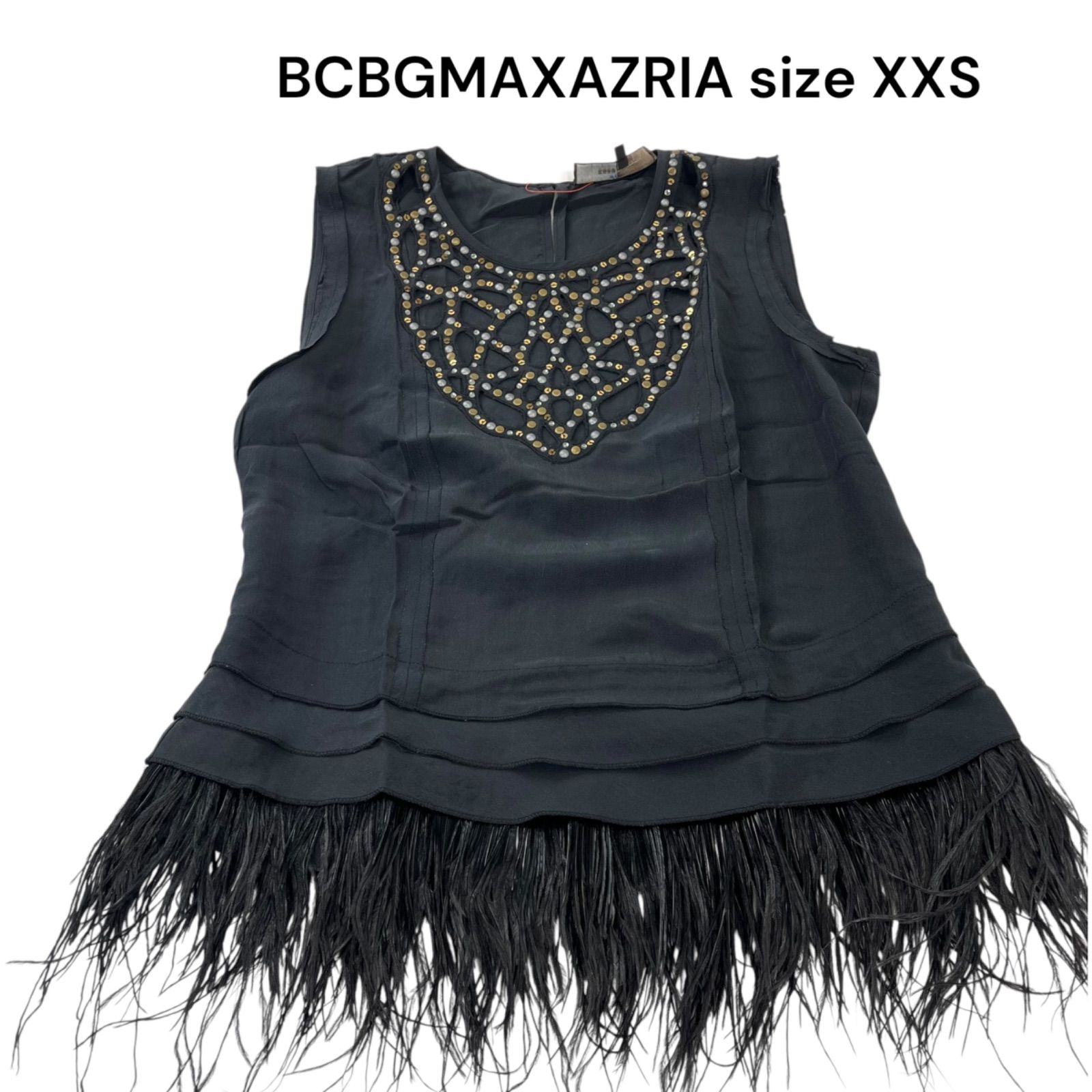 □美品ビーシービージーマックスアズリア BCBGMAXAZRIA シルク 