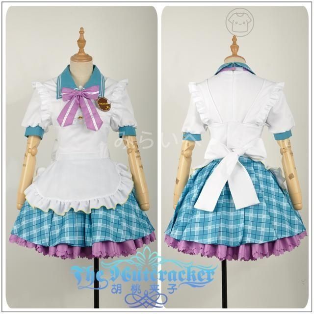 lovelive Sunshine Aqours ラブライブ サンシャイン アクア バレンタイン 覚醒前 メイド服 黒澤ルビィ くろさわ るびぃ 風 コスプレ衣装
