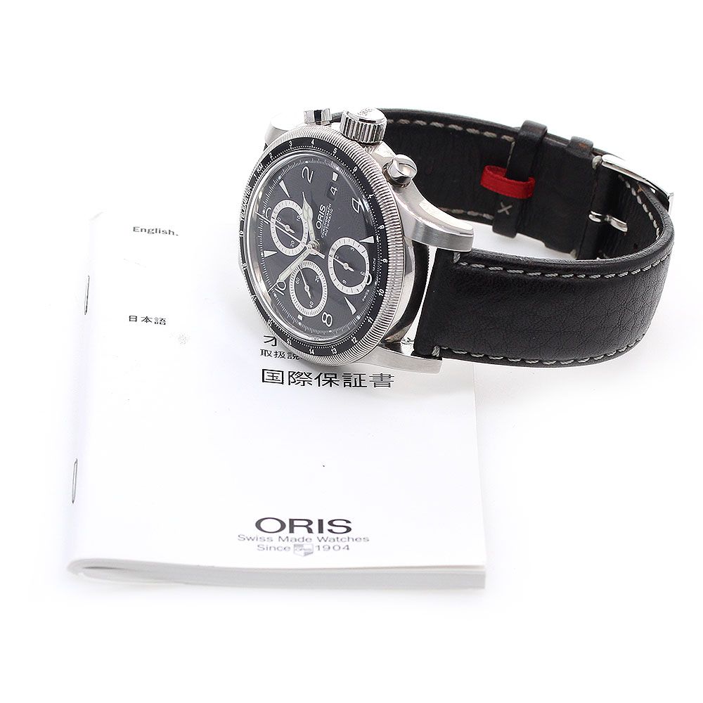 オリス ORIS 7569 ビッグクラウン テレメーター クロノグラフ 自動巻き メンズ保証書付き_845549 - メルカリ