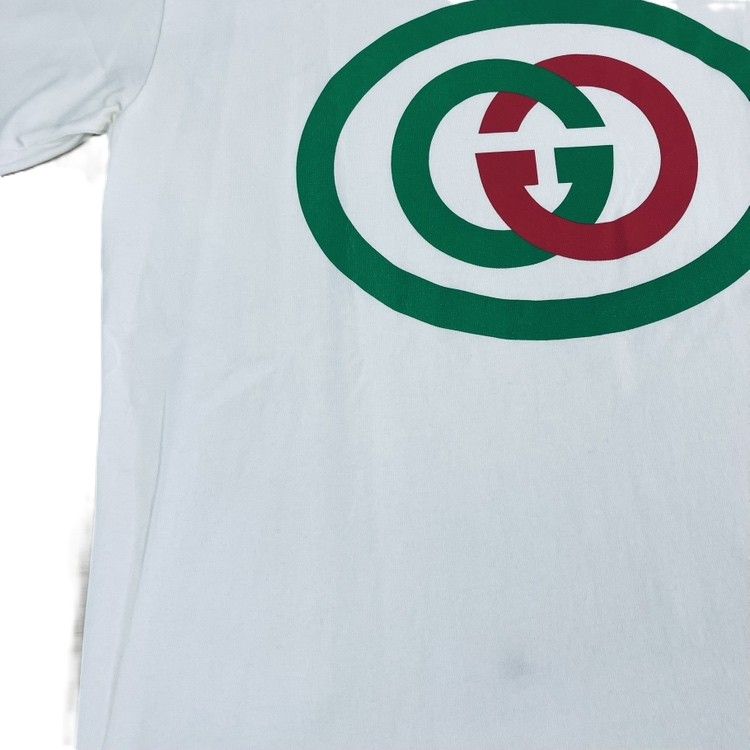 GUCCI グッチ 565806 半袖Tシャツ インターロッキング Sサイズ ホワイト KARIMZIABAT_FR