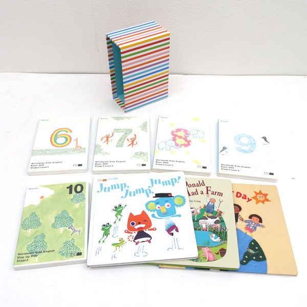 world wide kids CD DVD セット　ベネッセ ベネッセ □Worldwide Kids DVD 30巻セット 子供用品【中古
