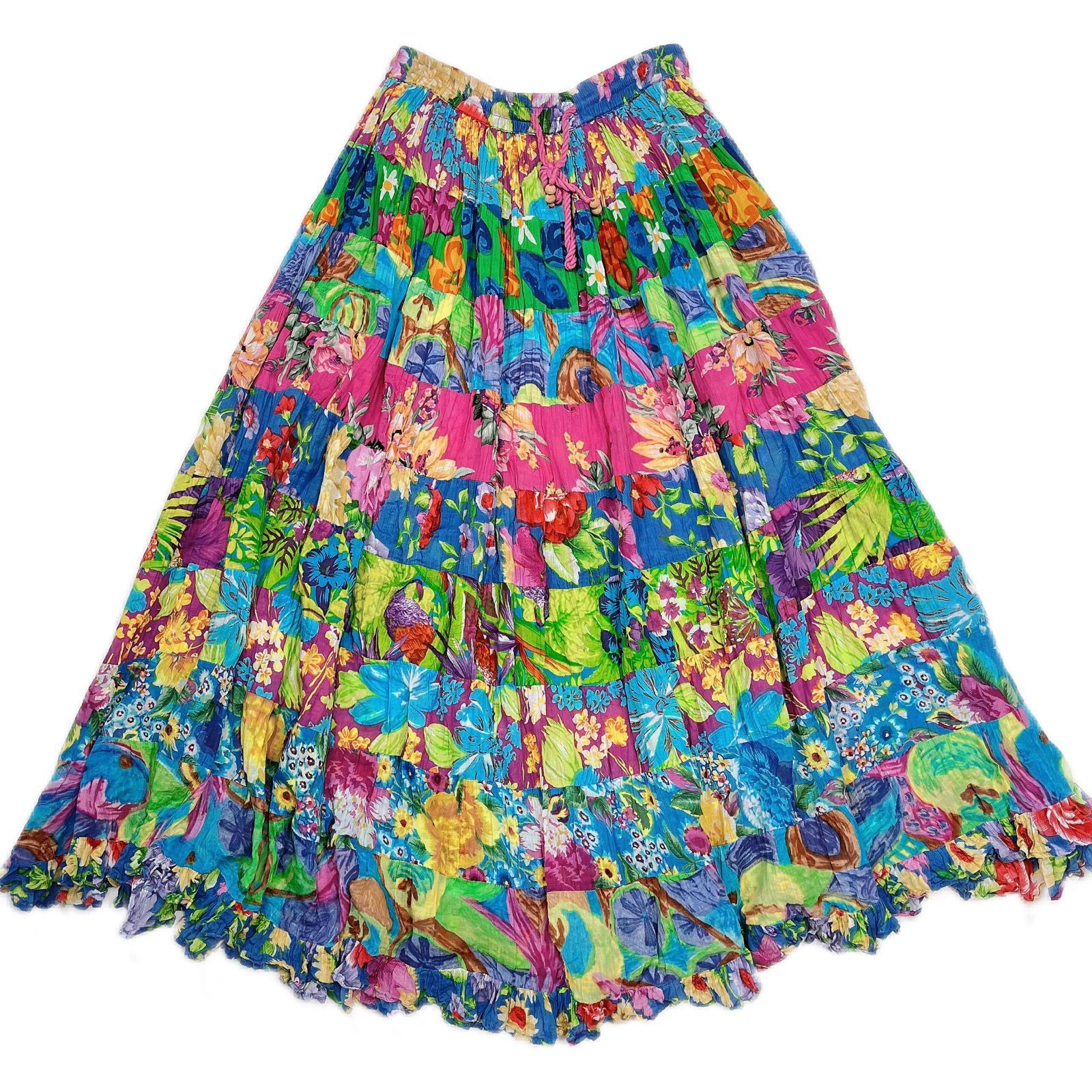 Freesize Girly Flower design one-piece 花柄 ロング ワンピース 24032202
