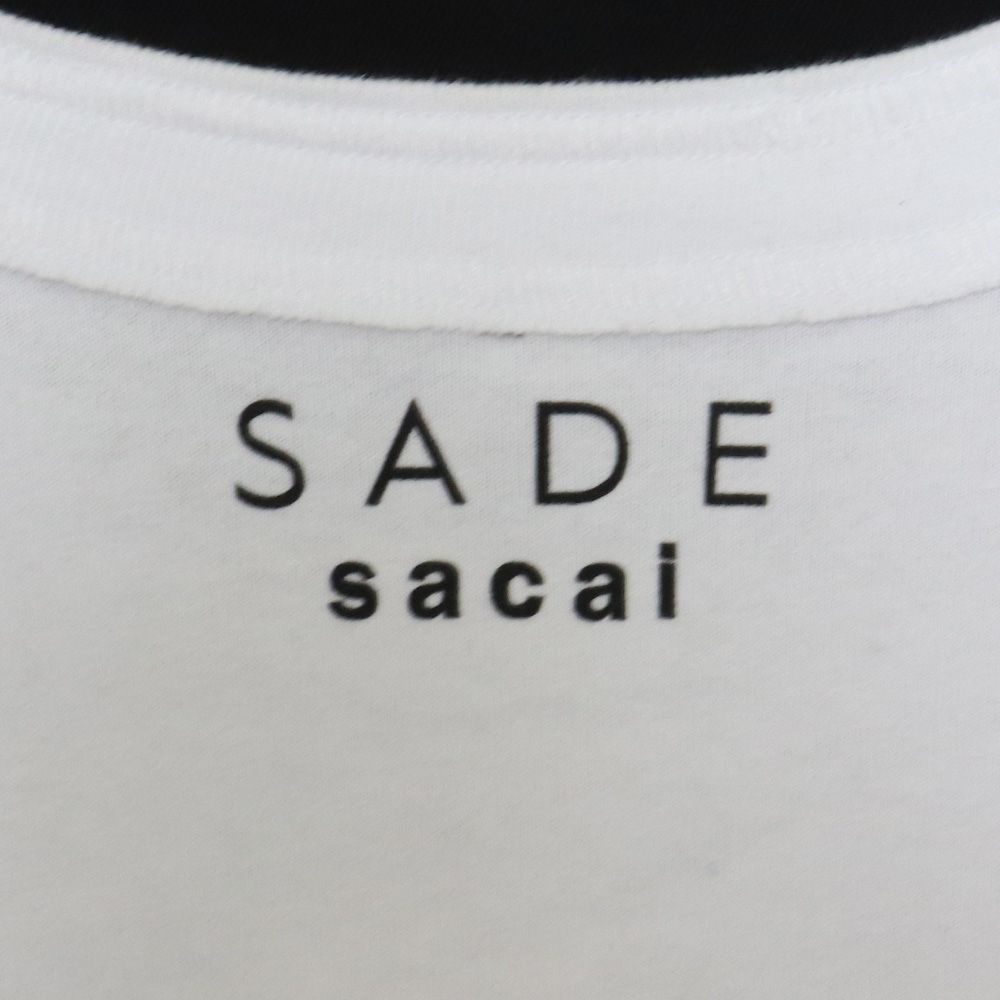 【美品】sacai サカイ　SADE　sade Tシャツ　サイズ4　21SS sacai(サカイ) / 21SS/SADE T-Shirt/Tシャツ/3/コットン
