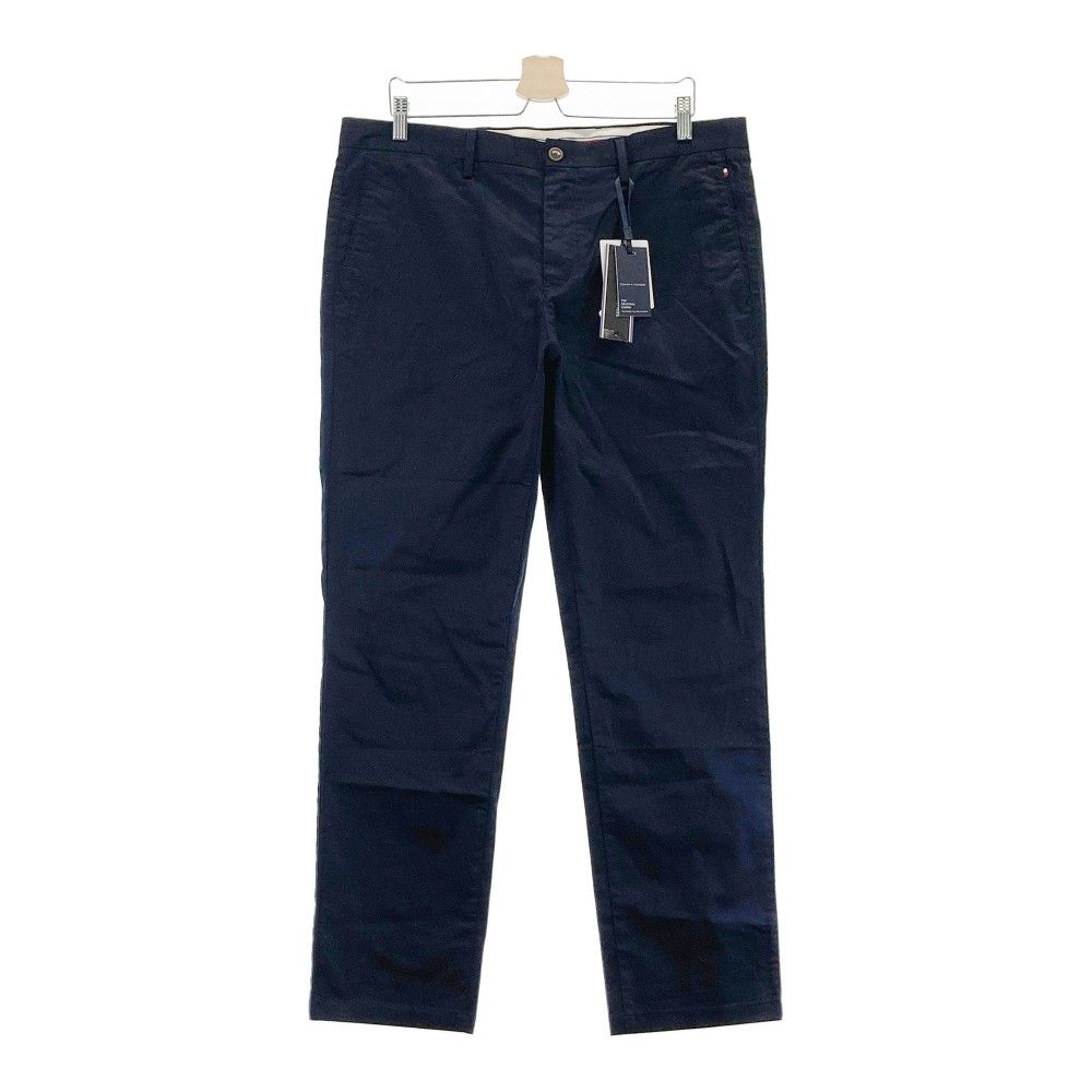TOMMY HILFIGER トミーヒルフィガー  ストレッチ チノパンツ  ネイビー系 36/32 [240101308207] メンズ