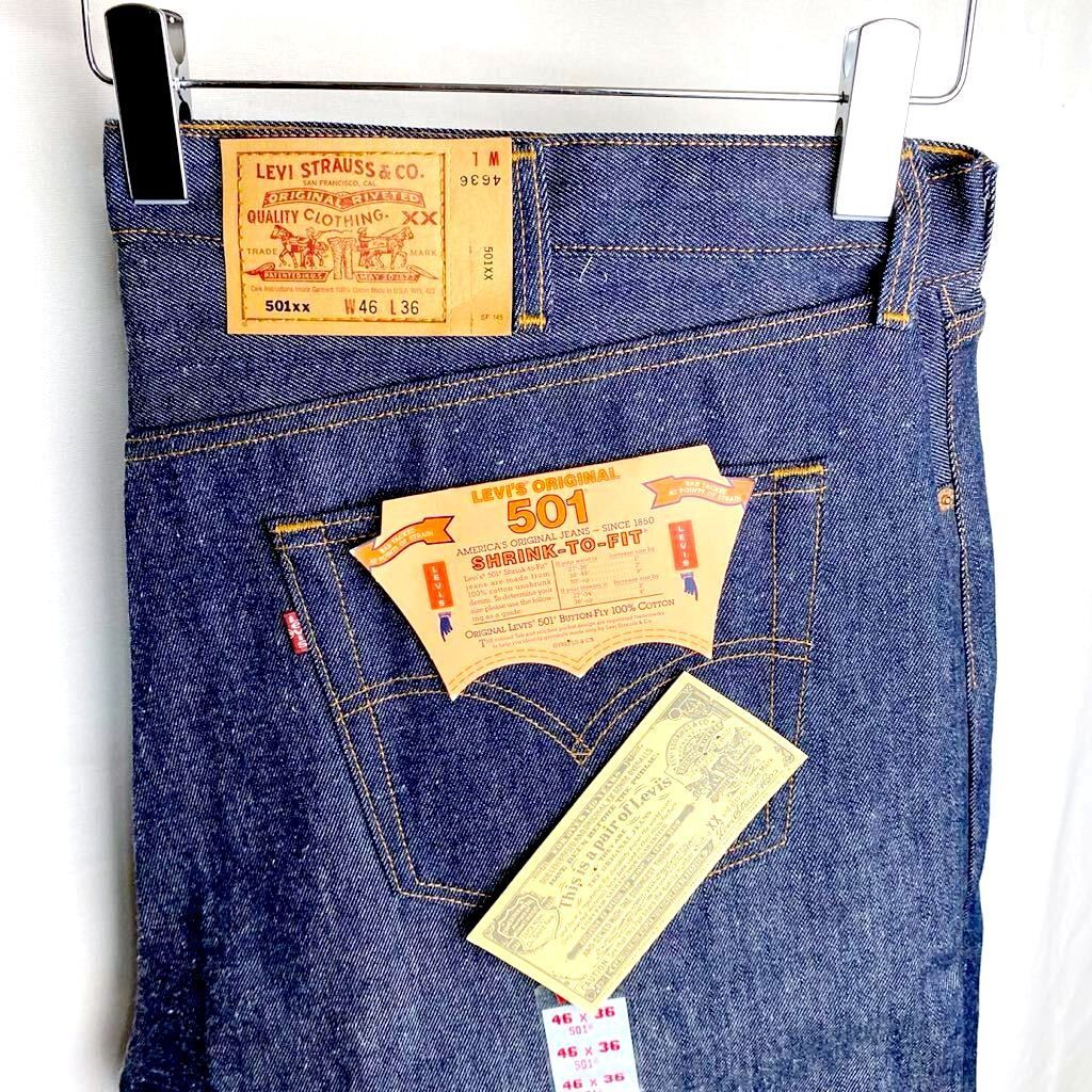 90s ビンテージ Levis 501 デニムパンツ W46 USA製 ビッグサイズ 未 