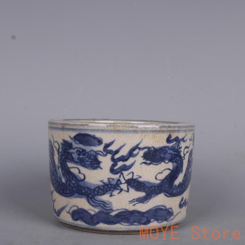 明嘉靖青花五彩着花竜紋蓋缶 景徳鎮 陶磁器 装飾品 現代工芸品 美術品 置物 明嘉靖青花五彩着花竜紋蓋缶 景徳鎮 陶磁器 装飾品