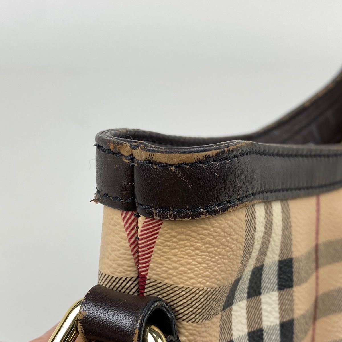 バーバリー BURBERRY ロゴ ショルダーバッグ チェック柄 ノバチェック 