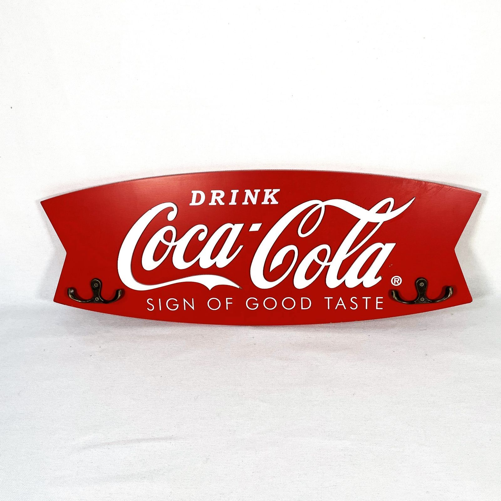 Coca Cola Wooden Fishtail Sign コカコーラ 看板 木製