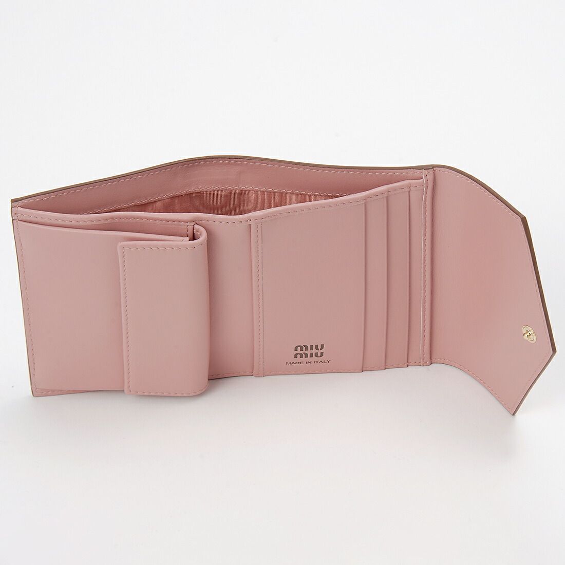 MIU MIU ミュウミュウ 三つ折り財布 レディース ピンク 5MH040