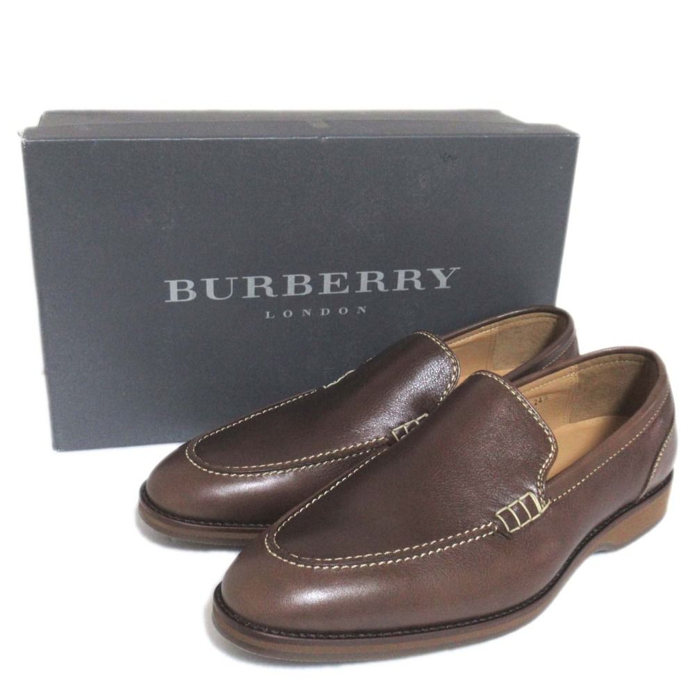 未使用 BURBERRY バーバリー レザー ローファー スリッポン BU1817