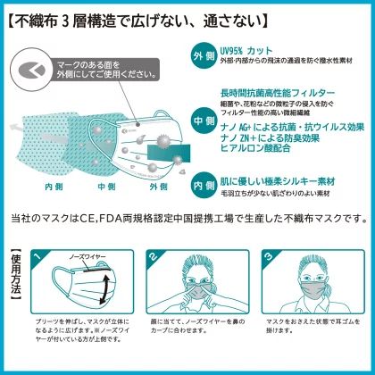 普通サイズ ノーズワイヤー入り