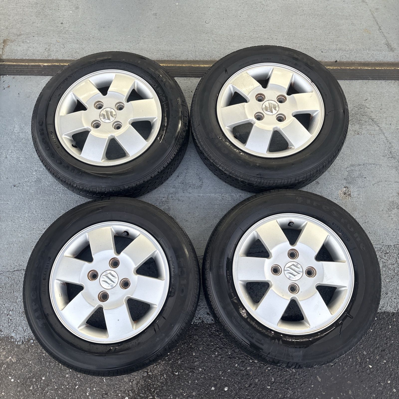 げ スズキ エブリィ 純正ホイールタイヤセット 155 70R13