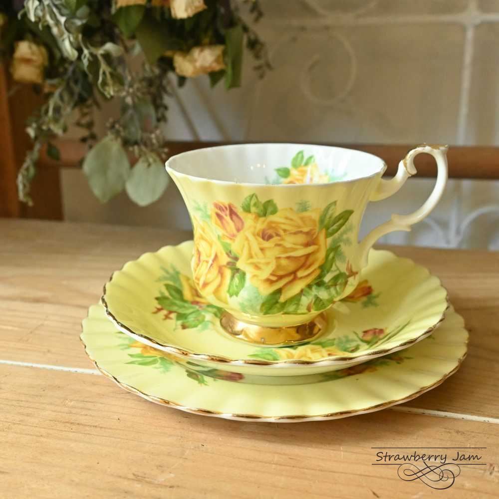 L3710-202-2 英国アンティーク ROYAL ALBERT C-S ロイヤルアルバート カップ＆ソーサー ケーキ皿 イギリス