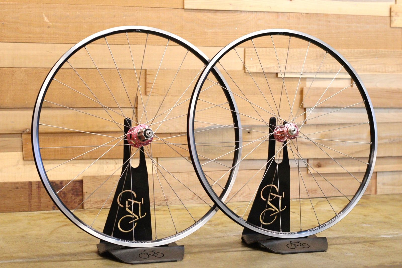 9000デュラエース前後ハブ＋AMBROSIO EXCELLIGHT手組ホイール 9000デュラエース前後ハブ＋AMBROSIO EXCELLIGHT手組ホイール AMBROSIO