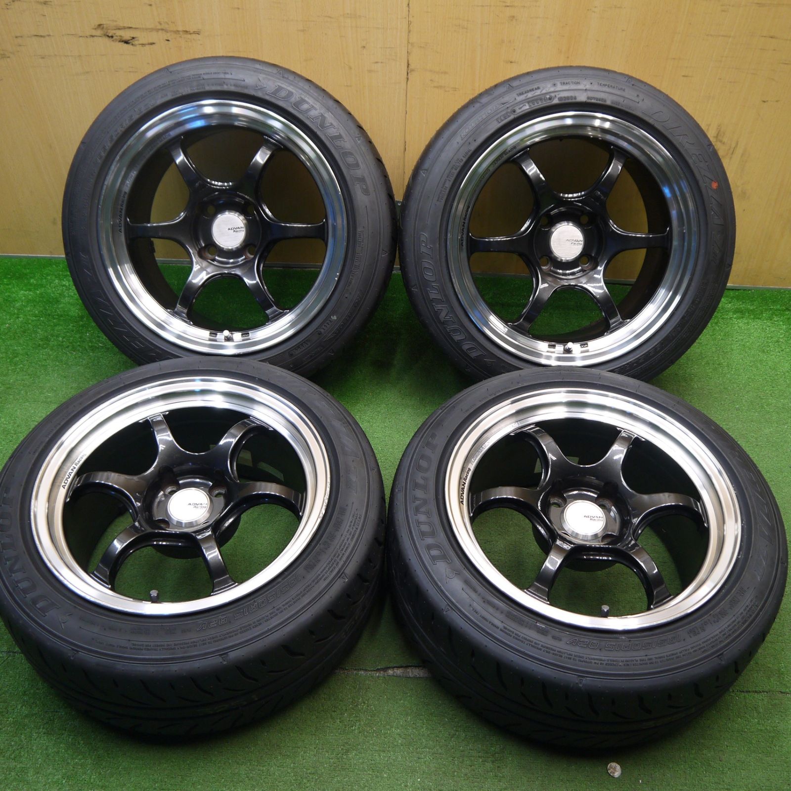 タイヤのみ 24年 ADVAN Racing RGD2-15-1 195|50R15 ダンロップ DIREZZA Z3 アドバン レーシング 15インチ PCD100|4H 5041503Hノ