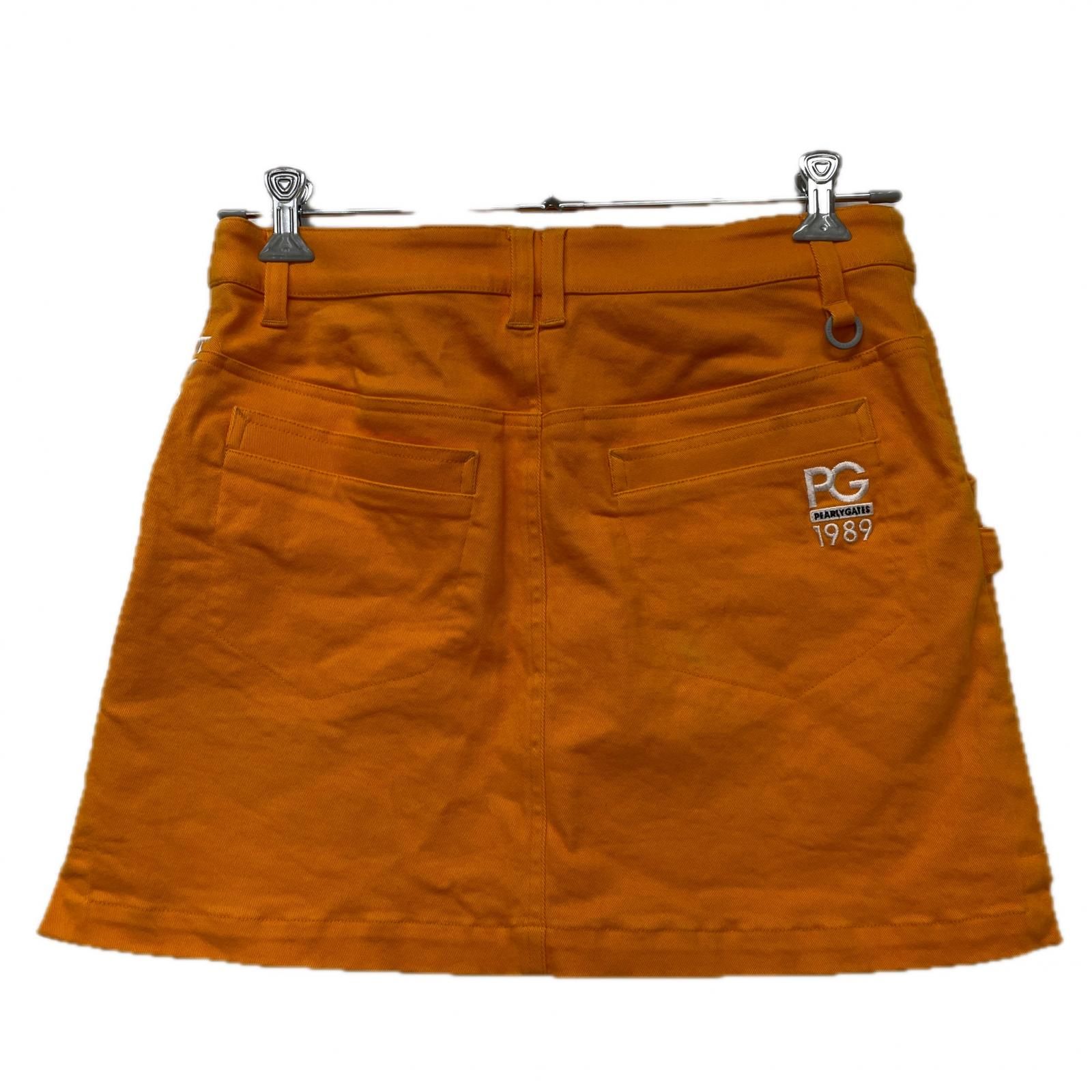 【新色追加】 レディース パーリーゲイツ PEARLY GATES スカート 2 L オレンジ モデル コットンストレッチ