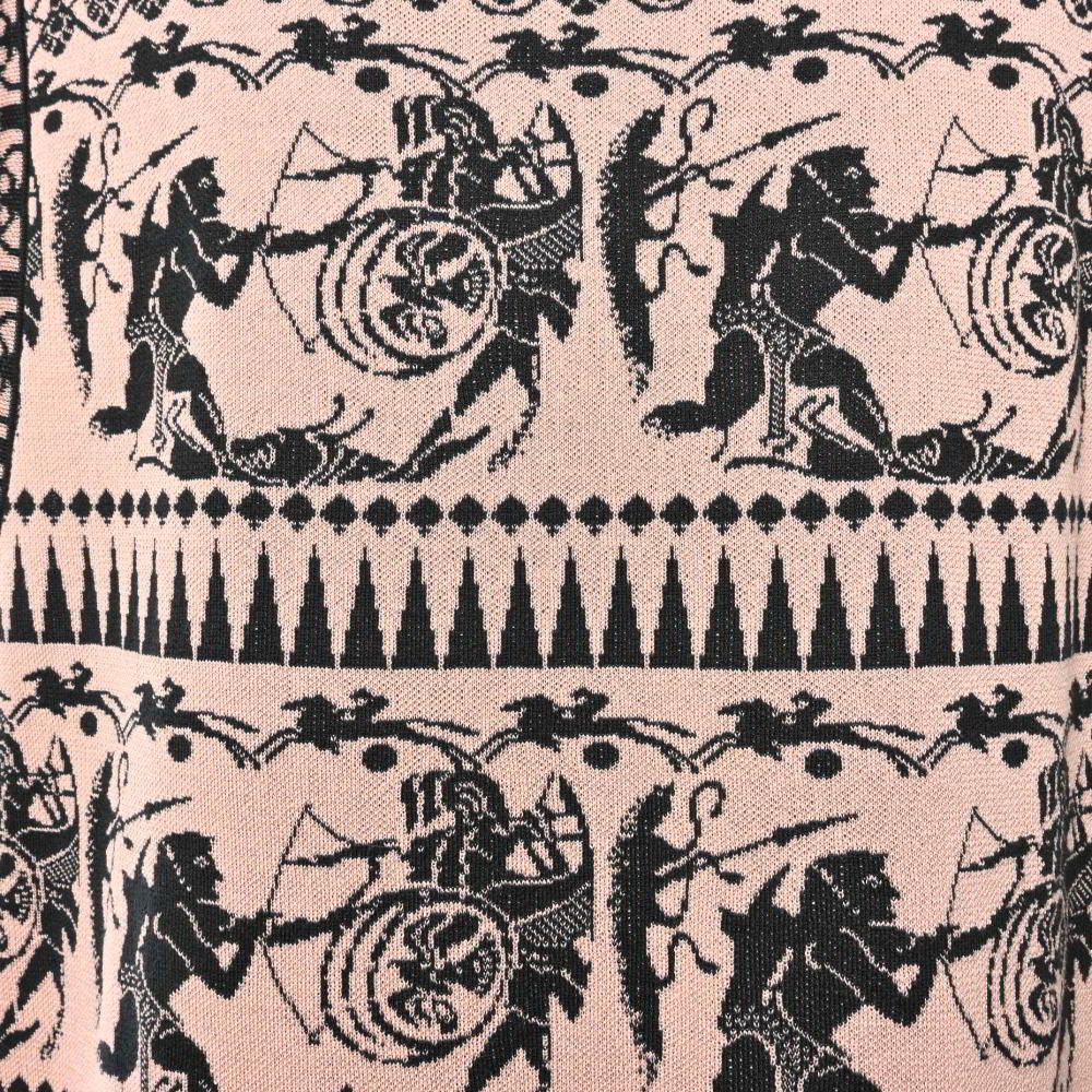 CHANEL 18C P58157K07638 ギリシャプリント ノースリーブ シルク混  