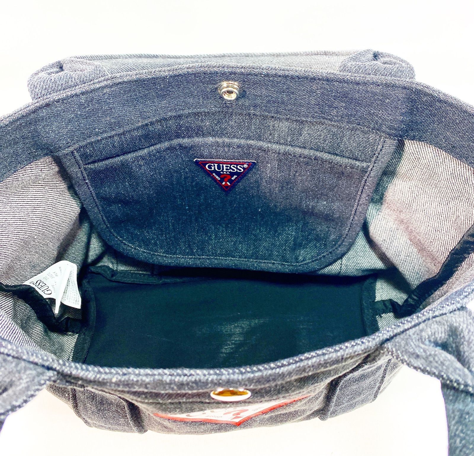 GUESS 2WAY デニムトートバッグ ブラック - メルカリ GUESS 2WAY デニムトートバッグ ブラック - メルカリ