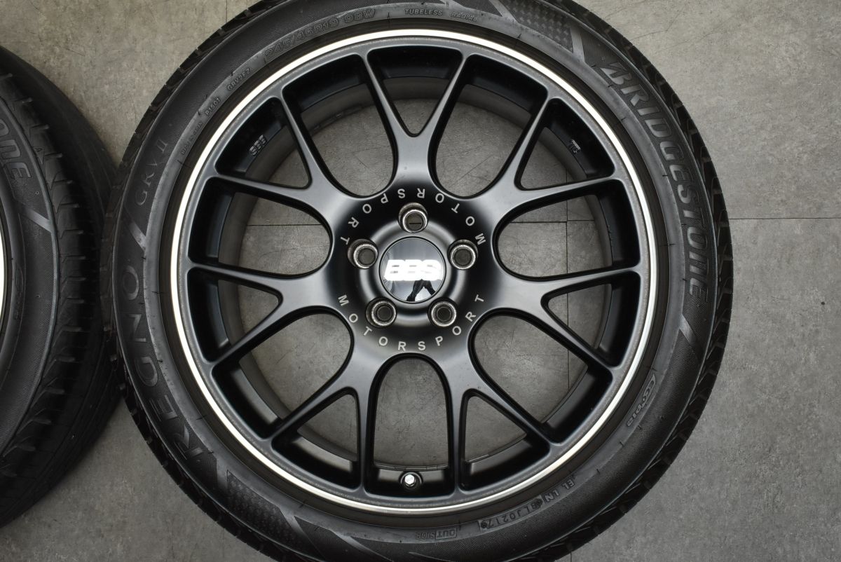 BBS CH-R 19インチ 8J +38 REGNO GRVII 4本セット 美品】BBS GERMANY CH-R 19in 8J +38 PCD114.3 ブリヂストン レグノ
