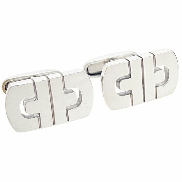 ブルガリ カフス パレンテシ カフリンクス 925 SV スターリングシルバー BVLGARI スーツ ビジネス フォーマル メンズ 紳士 男性 シルバー小物 ブランド小物 き
