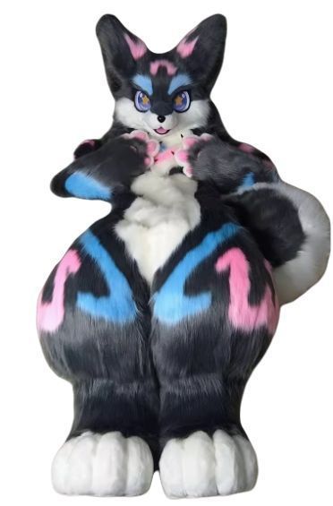 着ぐるみ ケモノ体 フルスーツ 小さめ ダークグレー No.36 全身 ケモノ ファースーツ ぬいぐるみ コスプレ コスチューム