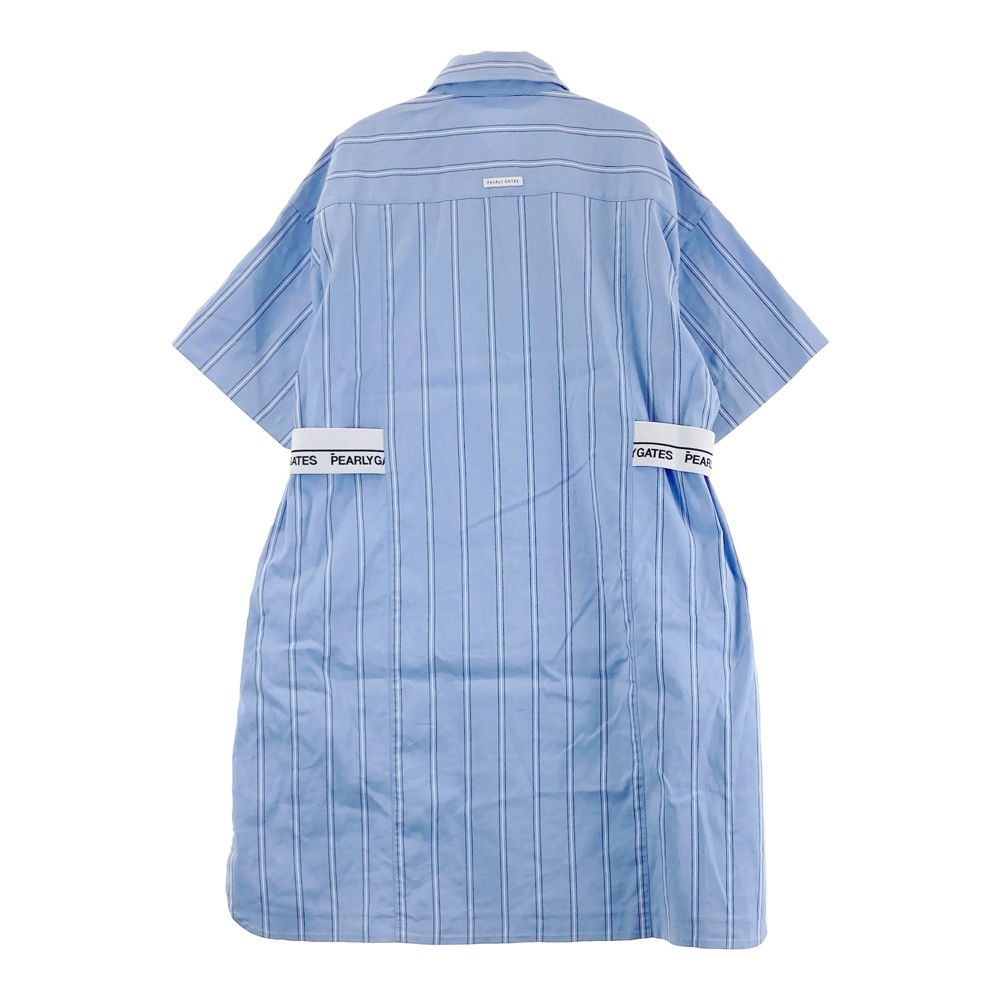 PEARLY GATES ストライプワンピース サイズ1　美品 サイズ：1 PEARLY GATES パーリーゲイツ 長袖シャツワンピース