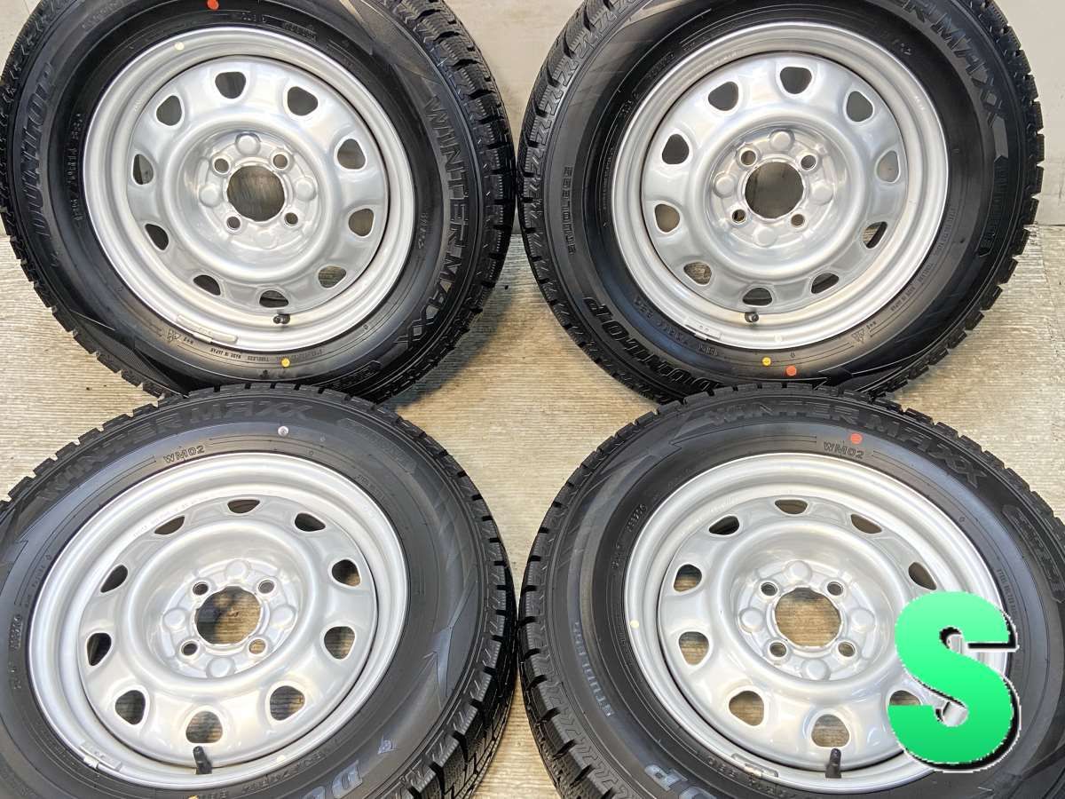 185|70R14 ダンロップ ウィンターマックス WM02 TOPY M47A 14x5.0 100-4穴 タイヤ スタッドレスタイヤ ホイールセット 4本セット w14250920054