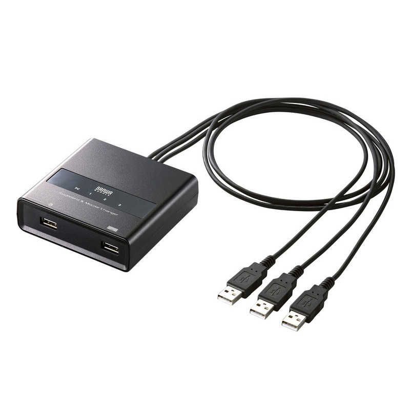 送料無料 ♥ 未開梱 サンワサプライ キーボード マウス用パソコン切替器 3 1 SW-KM3UU
