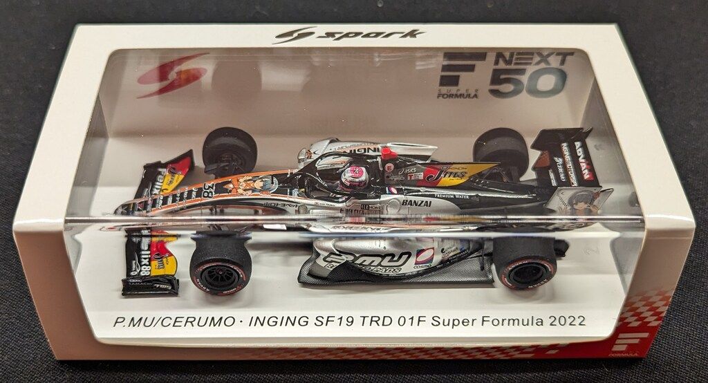 Spark model 1|43 SF19 No.38 P.MU|CERUMO INGING TRD 01F Super Formula 2025 Sho